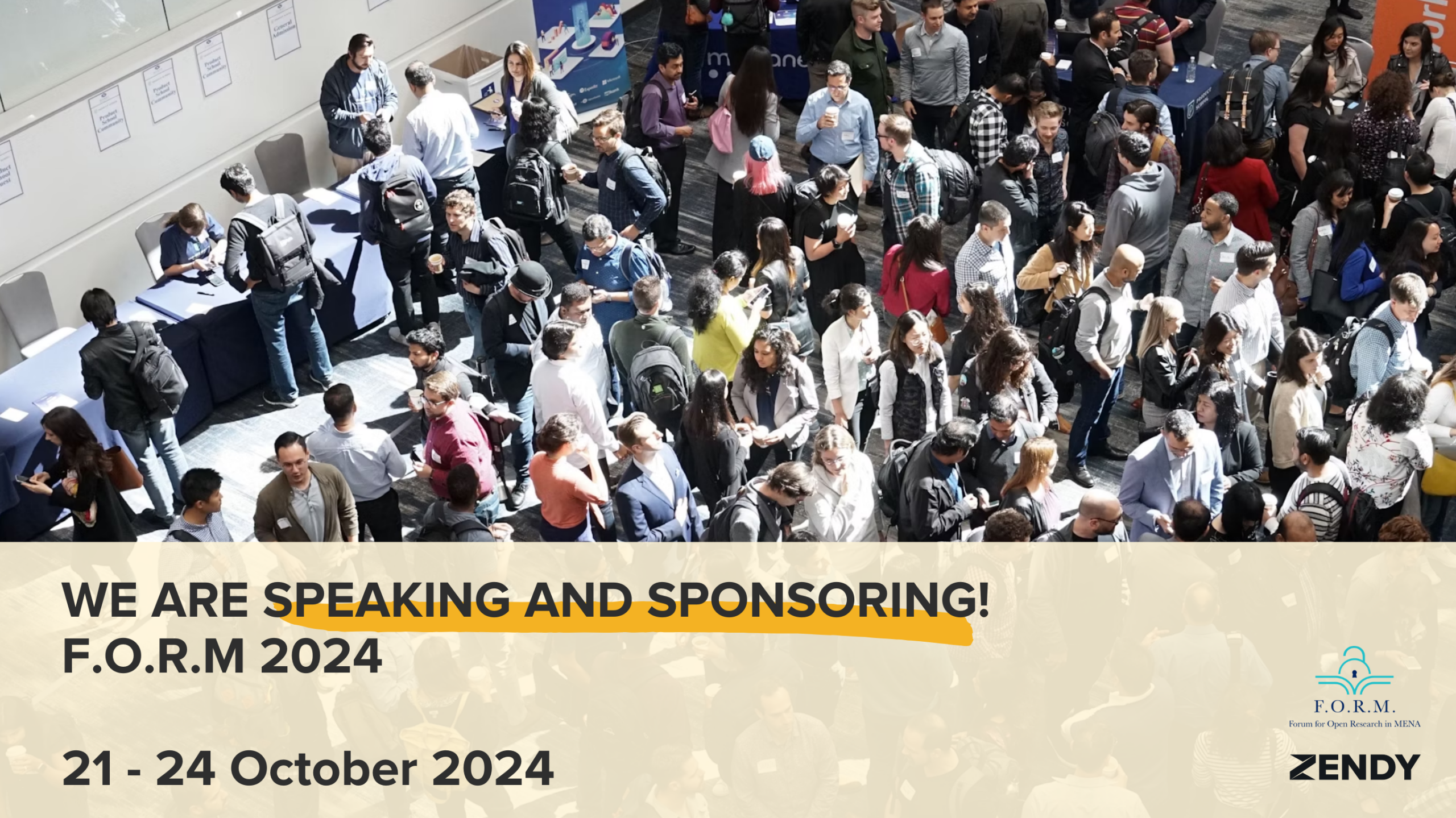 We Are Speaking and Sponsoring the Forum for Open Research in MENA