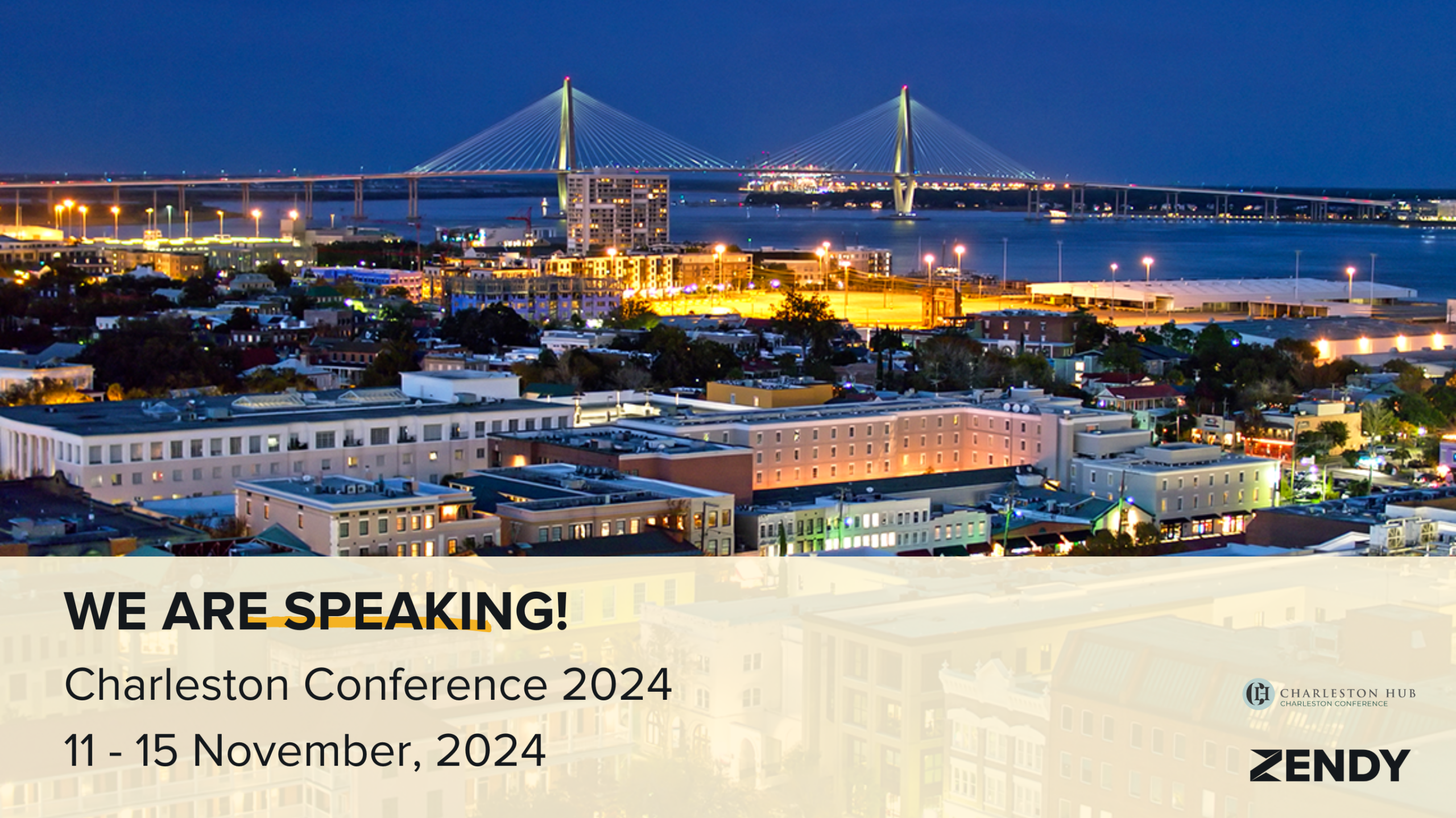We Are Speaking at the Charleston Conference 2024