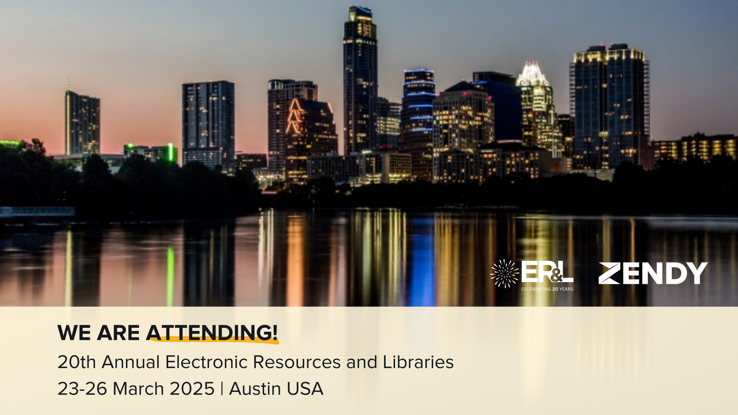 We are Attending the 20th Annual Electronic Resources & Libraries (ER&L) Conference