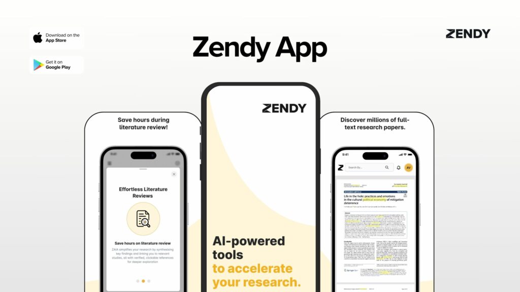 Introducing the Zendy App: Smarter Research in Your Pocket